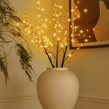 2 Pack Lighted Prelit Twig Tree Branches Lights with Timer, Battery Operated, Christmas Holiday Decorative Sticks Vase Filler for Home Decoration (31inch)