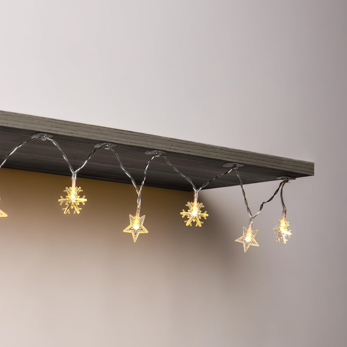 MOVELYST 240 Mini Clear Light Clips with 300 Adhesive Strips, Damage-Free Indoor Mini Wall Hooks for Hanging, Removable Clips for Christmas Decoration