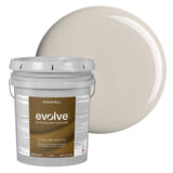 EVOLVE Interior Paint & Primer, Eggshell (Warm Gray), 5 Gallon – One-Coat Coverage, Excellent Hide, Low VOC, Low Odor, Washable Paint for Walls, Doors & Trim