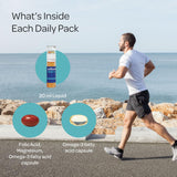 Orthomol Vital M Vial – 30-Day Men's Vitamin Supplement with A, B, C, D, E, K, Iodine & Omega-3 – Supports Male Energy & Vitality