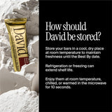 David Protein Bar, Chocolate Chip Cookie Dough and Peanut Butter Chocolate Chunk, 24 Protein Bars | 28g of Protein | 150 Calories | 0g of Sugar - High Protein, Low Carb, Gluten Free Protein Bar (2 Pack - 24 ct.)