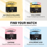 Maskiss 24k Gold Under Eye Patches (25 Pairs), eye mask, Collagen Skin Care Products, Eye Patches for Puffy Eyes, eye masks for dark circles and puffiness