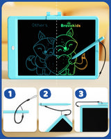 Bravokids Toys for 3-6 Years Old Girls Boys, LCD Writing Tablet 10 Inch Doodle Board, Electronic Drawing Pads, Educational Birthday Gift for 3 4 5 6 7 8 Years Old Kids Toddler (Blue)