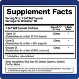 BioMatrix Oil Blend of Thyme, Oregano, Clove, Digestive Supplement for Men and Women, GI Repair Softgels | Microb-Defend (90 Capsules)