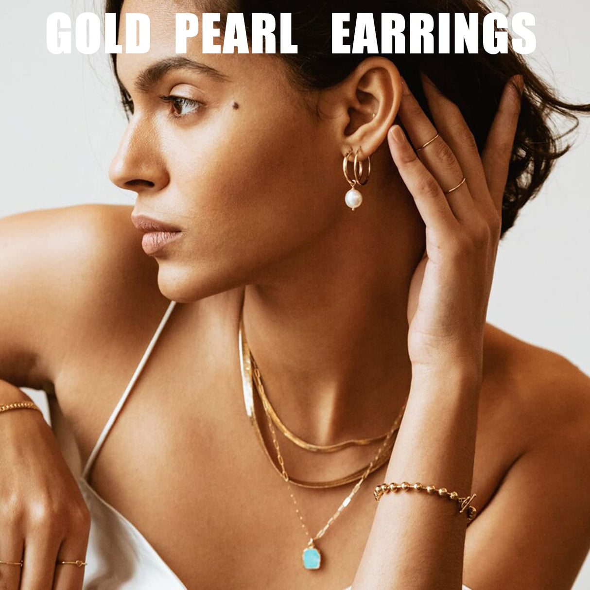 FAXHION 36 Pairs Gold Earrings Set for Women