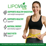 LipoVive Pro Capsule - Official LipoVive Pro Pills Advanced Formula Premium All Natural Supplement Support, LipoVive Pro Capsule for Overall Health & Wellness, 60 Capsules for 1 Month