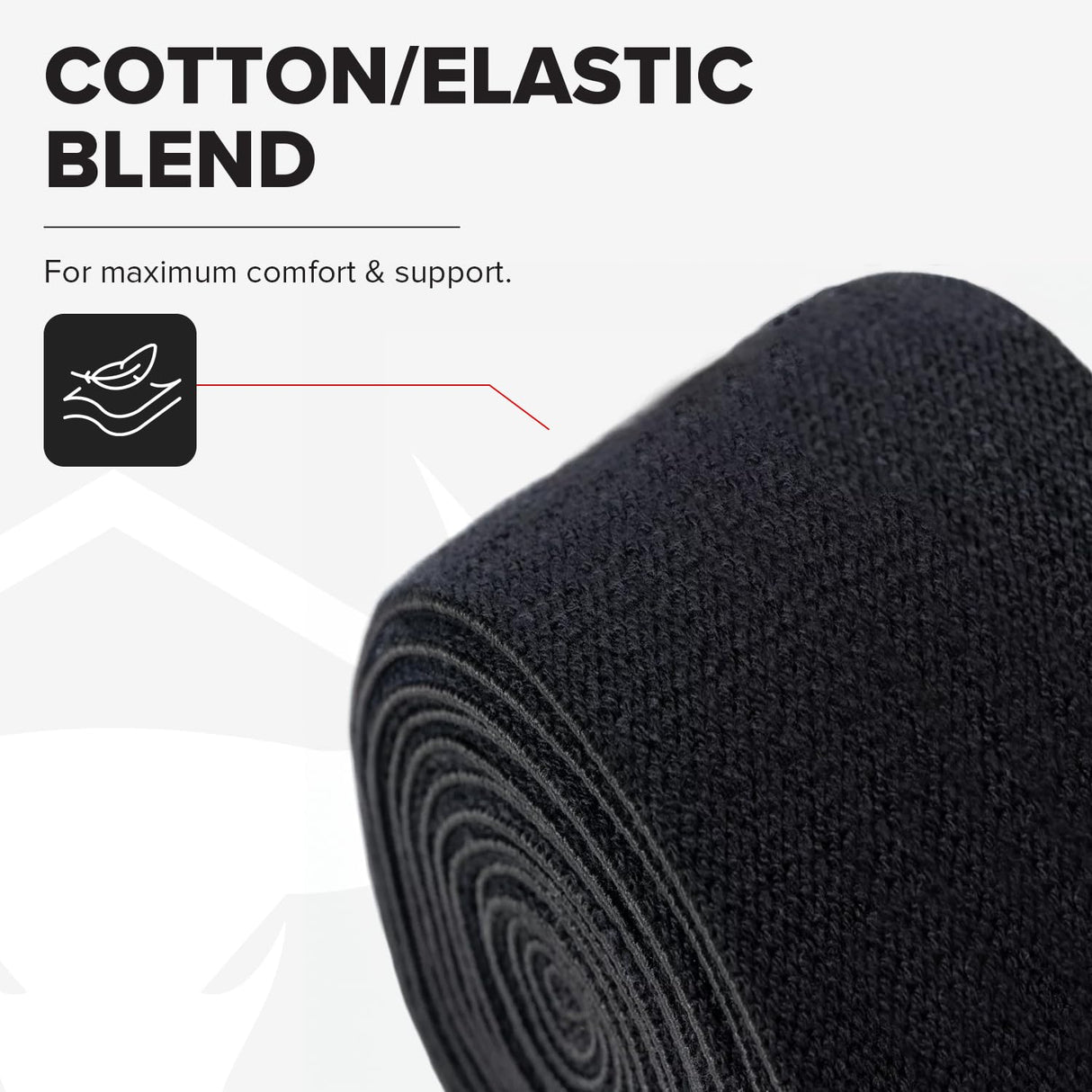 Iron Bull Strength Knee Wraps (1 Pair) - 80" Elastic Knee and Elbow Support & Compression - For Weightlifting, Powerlifting, Fitness, WODs & Gym Workout - Knee Straps for Squats (Black)