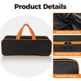 TWAKAP Grill Tool Storage Bag, 24" x 8" x 8" Large Capacity Grill Accessory Storage, 1680D Heavy-Duty Grill Utensil Storage, Accessories Storage Compatible with Blackstone (No Accessories)