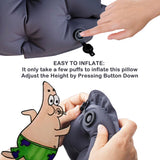 POPIPEN Inflatable Seat Cushion, Portable Air Seat Chair Cushions for Pressure Relief Breathable Waffle Square Seat Pad for Home Car Wheelchairs Office Chairs and Airplanes (1 Pack)