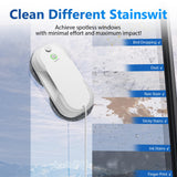 Tosima W5 Window Cleaning Robot, 6400Pa Max Adaptive Suction, Auto-Spray Smart Window Cleaner with Triple Safety System, Intelligent Navigation, Remote Control, for All Smooth Surfaces, White