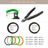 PEEORNT Bonsai Tree Tools Kit, 22 PCs Bonsai Tools Set High Carbon Steel Trimming Tools Set Include Pruning Shears, Cutters, Training Wires, Bonsai Grooming Care Kit for Beginner Gardening Gifts