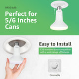 DEGNJU BR30 LED Bulb, Dimmable Flood Lights Indoor CRI80 7W Equivalent 65W 2700K Soft White 650 Lumens, 15000 Lifetime Hours Recessed Light Bulbs, Interior E26 Base LED Can Light Bulbs, 6 Pack