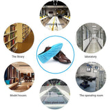 Tomus-UNI Shoe Covers Disposable 200 Pack (100 Pairs) | Non-Slip, Durable, Indoor | Protect Your Home, Floors and Shoes
