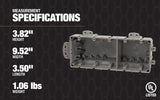Southwire MSBMMT5G 5 Gang Multi Mount Device Box with Depth Adjustable; Heavy Duty 42lb ; Gray