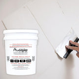 MuddSkip Smooth Drywall Additive Powder, 40 lbs in 5-Gallon Bucket | Level 5+ Finish, No Sanding Required, Same-Day Wet-on-Wet Coats | Made in USA