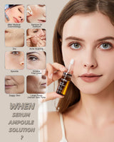 VOFEL Anti Aging Serum with Hyaluronic Acid Vitamin C Serum Facial Serum Ampoules 0.35 oz 4 Kits 16 Vials (4 kits gift box)
