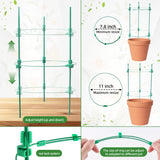 4 Pack Adjustable Tomato Cages, 36 Inch Plant Support Garden Trellis for Tomatoes, Cucumbers, Vegetables, Flowers, Roses & Climbing Vines – 4 Adjustable Rings for Sturdy Growth