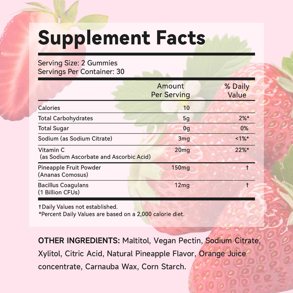 XIAAN Feminine Balance Gummies for Women, 2 Pack Premium Feminine Balance Gummies Support PH Balance & Vaginal Health, Vegan, Gluten-Free, Strawberry Flavor