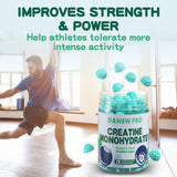 DANEW Pro Creatine Monohydrate Gummies 5000mg for Men & Women, Creatine Monohydrate for Muscle Strength, Muscle Builder, Energy Boost, Pre-Workout Supplement(120 Count)-Blueberry Flavor