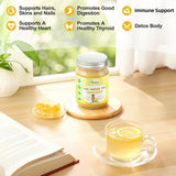 15OZ Sea Moss Gel Irish Wildcrafted Seamoss Gel, Vegan Superfood Vitamins Mineral Support, Pineapple Flavor