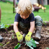 Yumoin 18 Pairs Kids Gardening Gloves Children Garden Glove Foam Rubber Coated Yard Work Gloves for Kids Toddlers Youth Boys Girls (Medium (Age 6-8))