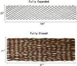 Helprise Expandable Willow Lattice Fence Panel Plant Support Garden Trellis Willow Trellis Fence for Climbing Plants Vine Ivy Rose Cucumbers Clematis Outdoors Garden Yard,36X92 Inch(2PC)