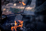 Barebones Cowboy Grill Coal Shovel - Durable Stainless Steel Ash Shovel with Walnut Handle for Fire Pit