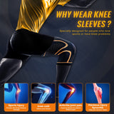 Copper Knee Braces for Men and Women (2 pack) -Knee Supports Copper Compression Knee Sleeve for Knee Pain, Arthritis, Running,Sports and Recovery Support (2X-Large)