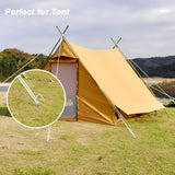AAGUT Metal Tent Stakes Heavy Duty 9 Inch with Ties and T-Hook for Camping