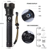 Lylting Rechargeable LED Flashlights High Lumens, 99,000 Lumens Super Bright Flashlight with 5 Modes & Waterproof, Powerful Handheld Flashlight for Camping Emergencies