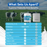 Inner Brightness Bovine Colostrum & Collagen Powder for Gut Health, Immune Support, Hair Growth & Beauty Supplement, Sugar Free – IgG, Probiotics, Vitamin B12, C, D3 – Unflavored, 30 Servings