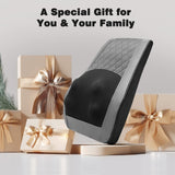 Back and Neck Massager with Heat - 3D Kneading Massage Pillow for Neck, Shoulder, Leg Pain Relief - Gifts for Men, Women, Mom, Dad - Relax at Home, Office, Car - Dark Gray