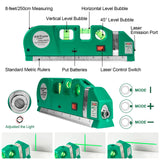 Level Tool Laser Level Leveler tool Cross Line Vertical and Horizontal Line with USB Rechargeable for Picture Hanging cabinets Tile Walls by AikTryee.
