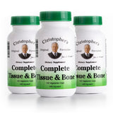 Christopher's Original Formulas Complete Tissue & Bone Formula – 100 VCaps | Herbal Support for Bones & Connective Tissue - Pack of 3