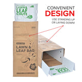 Lawn and Leaf Chute, Reusable Lawn Bag Holder for Easy Leaf Collecting, Durable Lawn Bag Funnel for Paper Leaf Bags, Leaf Bag Chute for Sweeping and Collecting Yard Debris, No Bending Required!