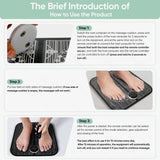 VFU EMS Foot Massager Mat,Foot Stimulator,Improve Circulation,Muscle Relaxation,Portable & Rechargeable Feet Massager Pad with 10 Modes &39 Levels FSA HSA Eligible