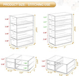 caktraie Acrylic16-Drawer Storage & Makeup Organizer for Desk