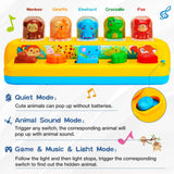 Baby Pop Up Toys with Music & Light Montessori Toys for 1 Year Old Boy Girl