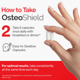 OsteoShield Peak Health Research - Bone & Joint Formula - Calcium Supplements for Women & Men with Vitamin D3, K2 & Aquamin - Triple Action Formula for Better Bone Health - 60 Capsules