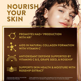 Swisse Plus NAD+ Beauty Restore | Clinically Tested Ingredients | NAD+ Supplement for Men & Women | Supports Collagen Formation, Skin Elasticity & Anti-Aging Supplement | 30 Capsules