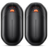 AI Hand Warmers Rechargeable 2 Pack, AI Smart Chips Electric Hand Warmers, 20Hrs Long Safe Heat, Portable Pocket Heater, Gifts for Christmas, Outdoor, Golf, Hunting, Camping Accessories -Black