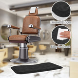 Amcomfy Anti Fatigue Salon Mat for Hair Stylist Anti-Slip Antique Series Salon & Barber Shop Chair Floor Mat (17''x28'' x 5/8'',Black)