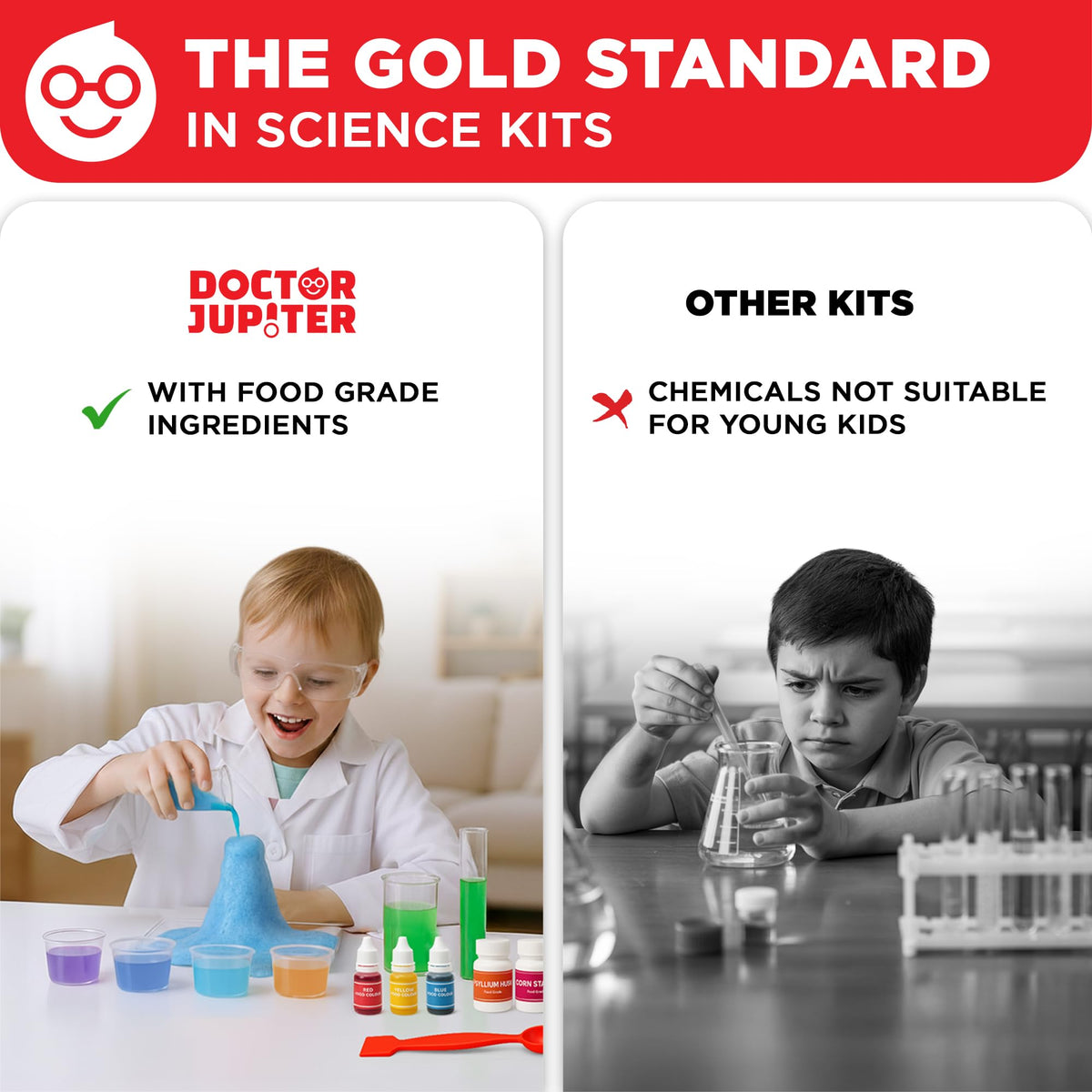 Doctor Jupiter My First Science Experiments Kit for Kids Ages 4+