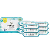 The Honest Company Clean Conscious Multi-Use Wipes | Hypoallergenic + Unscented for Sensitive Skin | Over 99% Water, Compostable, Plant Based, Baby Wipes | Rose Blossom, 288 Count