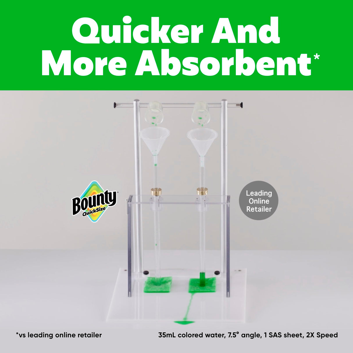 Bounty Quick-Size Paper Towels, White, 12 Family Triple Rolls = 40 Regular Rolls