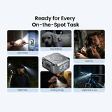 sofirn SE1 Keychain Flashlight, 300 Lumens Small EDC Flashlight with UV Light & RGB, Rechargeable Mini Light with Magnetic Base, Waterproof Pocket Flashlight for Everyday Carry (Grey)