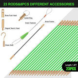 FTIHTRY Fiberglass Running Electrical Wire Cable Glow Rods Wire Pulling (32FT)