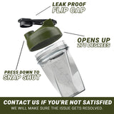 HELIMIX 1.5 Vortex Blender Shaker Bottle Holds Upto 20oz | No Blending Ball or Whisk | USA Made | Portable Pre Workout Whey Protein Drink Shaker Cup | Mixes Cocktails Smoothies Shakes | Top Rack Safe