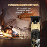 BESTBOMG Hair Clippers & Trimmer Ceramic T-Blade Cordless Haircut Sets Rechargeable with 10 Guide Combs & for Men/Father/Husband/Boyfriend