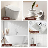 Tub and Tile Spray Paint White Gloss Waterproof Spray White Tile Paint Bathtub Refinishing Kit for Tiles Ceramic Porcelain Fiberglass Resurfacing Bathroom Walls Bathtubs Sinks Countertop Toilets Gloss